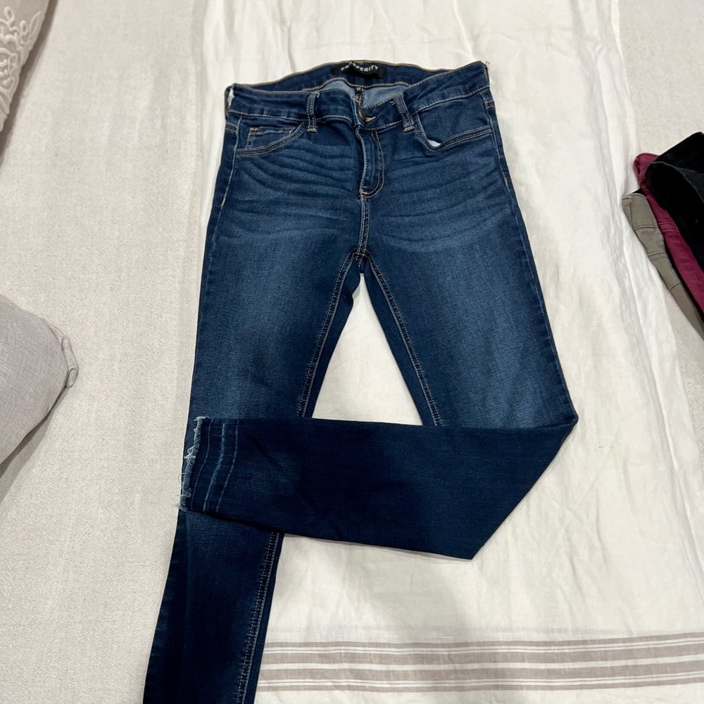 Prosperity jeans, med rise, raw hem